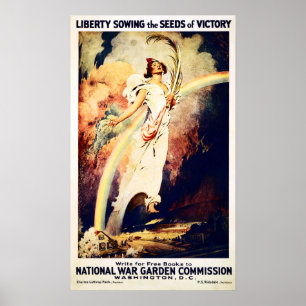 Liberty Ssing the Seeds of Victory! Washington DC Poster