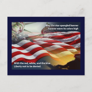 Liberty Star-Spangled Banner Vykort