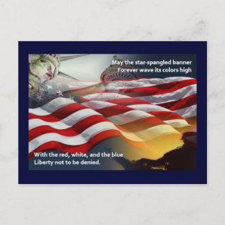 Liberty Star-Spangled Banner Vykort