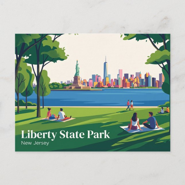 Liberty State Park USA Vykort (Framsida)