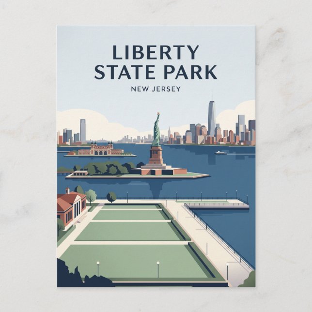 Liberty State Park USA Vykort (Framsida)
