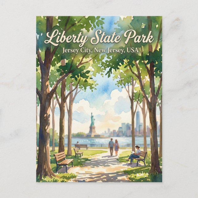 Liberty State Park USA Vykort (Framsida)