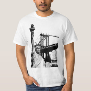 Liberty Statue Nyc New York Manar Modern T Shirt