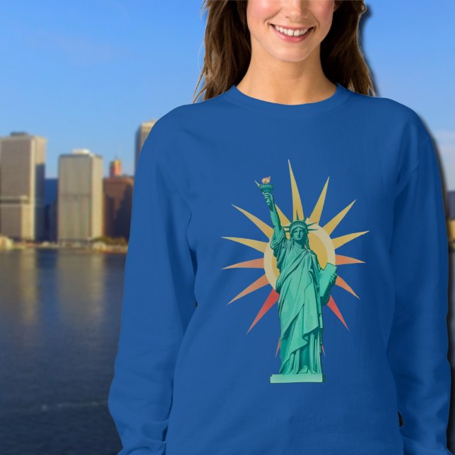 Liberty  Statue & Rising Sun  Sweatshirt T Shirt (Skapare uppladdad)