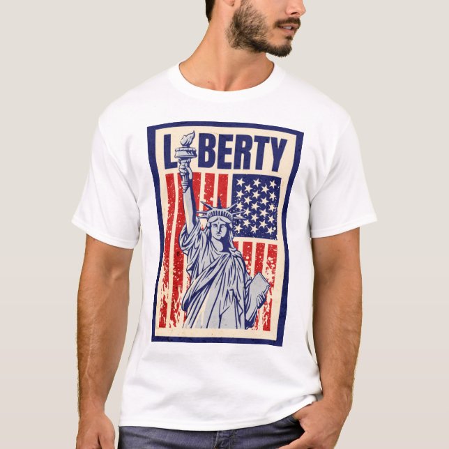 Liberty Statue T Shirt (Framsida)