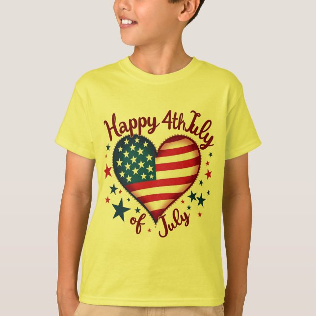 Liberty Stil: USA Slogan Designations T Shirt (Framsida)