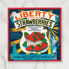 Liberty Strawbär Gåvor Etiketter