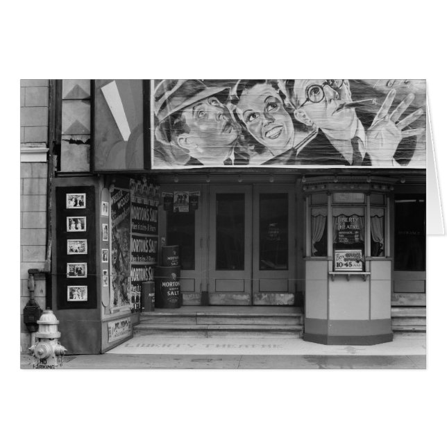 Liberty Theater in New Orleans, 1935 Hälsningskort (Framsidan Horizontal)