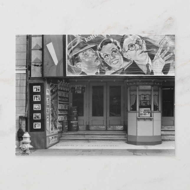 Liberty Theater in New Orleans, 1935 Vykort (Framsida)