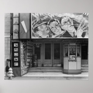 Liberty Theatre, 1935. Gammalt foto Poster