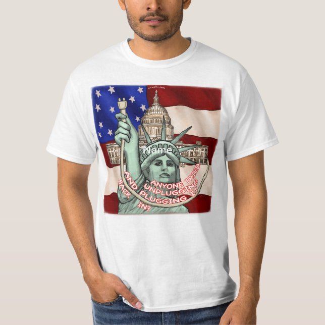 Liberty Unplug USA T Shirt (Framsida)