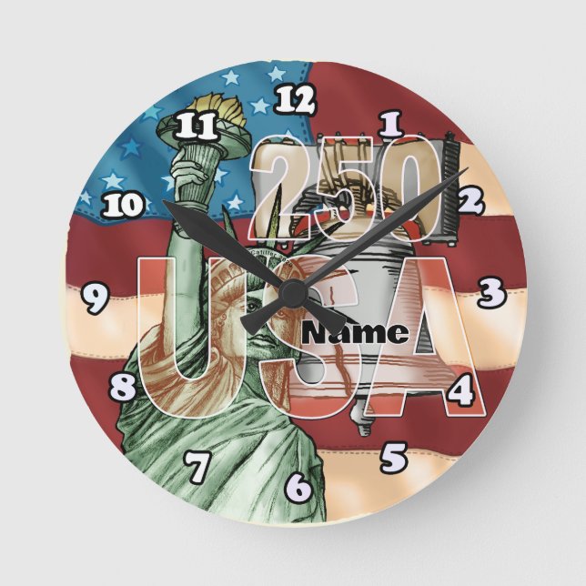 Liberty USA 250th anniversary Rund Klocka (Framsida)