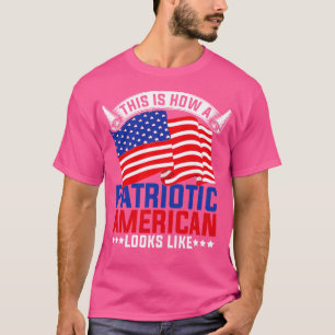 Liberty USA Älskare Patriotic American Flagga 4th T Shirt