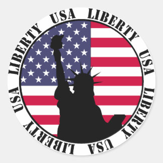 Liberty USA Stickers Runt Klistermärke
