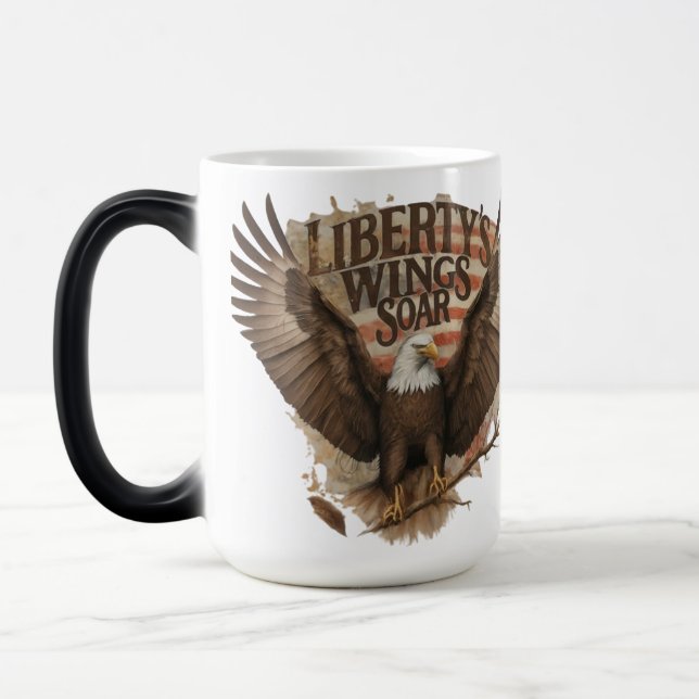 Liberty vingar sol mugg design (Vänster)