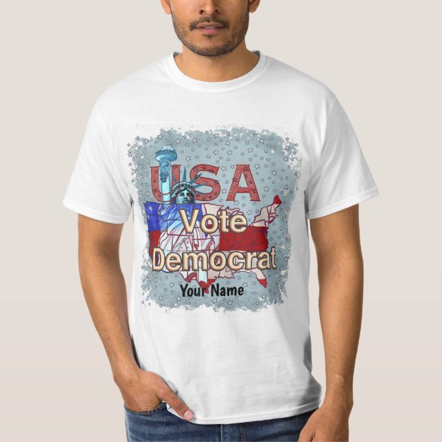 Liberty Vote Democrat t-shirt (Framsida)
