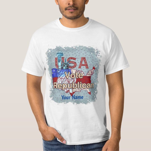 Liberty Vote Republikansk t-shirt (Framsida)