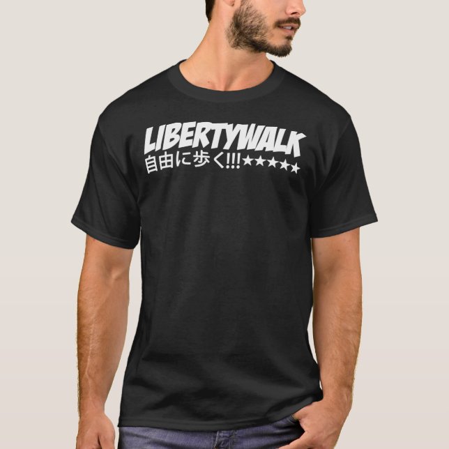 Liberty Walk Logo with Japanese Characters Classic T Shirt (Framsida)