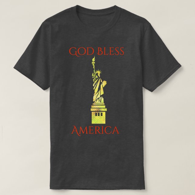 LibertyGod Bless America USA Tee (Design framsida)