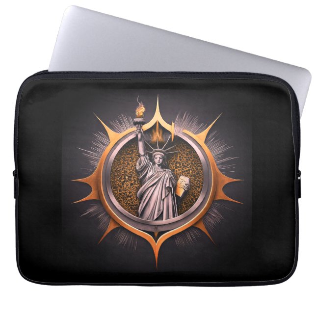 Liberty's Flame Ljus Natt Laptop Fodral (Framsidan)