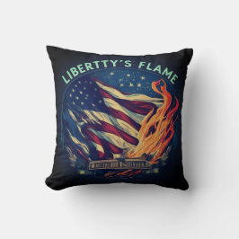 Liberty's Flame Ljus Night Dekorativ kudde