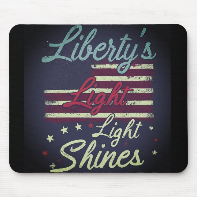 Liberty's Flame Ljus Night Mousepad Musmatta (Framsidan)