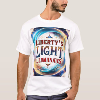 "Liberty's Light Illuminates" T-shirt design