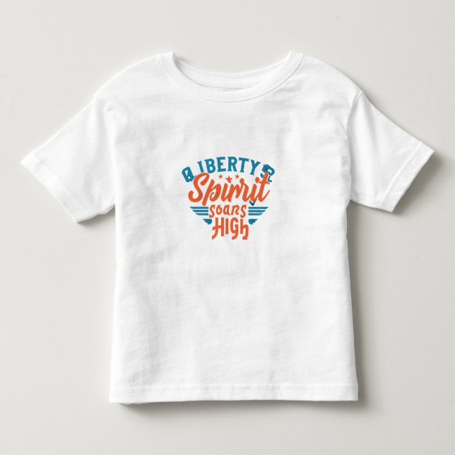 Liberty's Spirit Soars High T Shirt (Framsida)