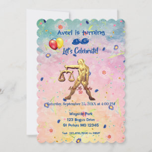 Libra (23 september-22 oktober) Roligt på födelsed Inbjudningar