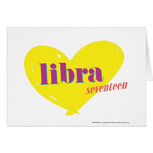 Libra 3 hälsningskort (Framsidan Horizontal)