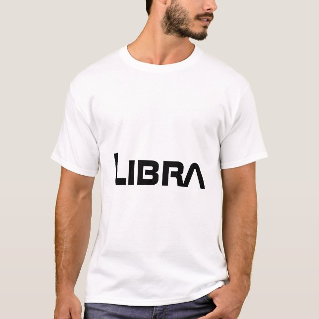 LIBRA, abstrakt utformning av Zodiac-signalen, T Shirt (Framsida)