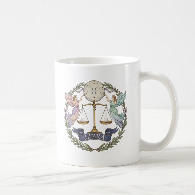 Libra Änglaliknande Libra Kaffe Kopp (Höger)