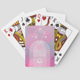 Libra Anpassningsbar Birthdate - Zodiac - Modern d Casinokort
