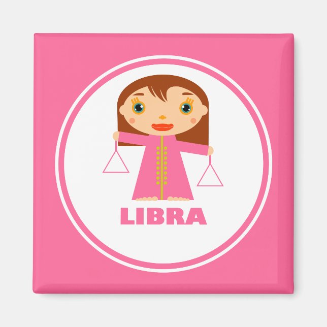 Libra är mitt Zodiac-tecken Magnet (Framsidan)