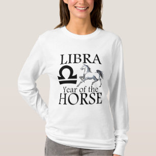 Libra-året för hästdjurssymbolen Shirt Tröja
