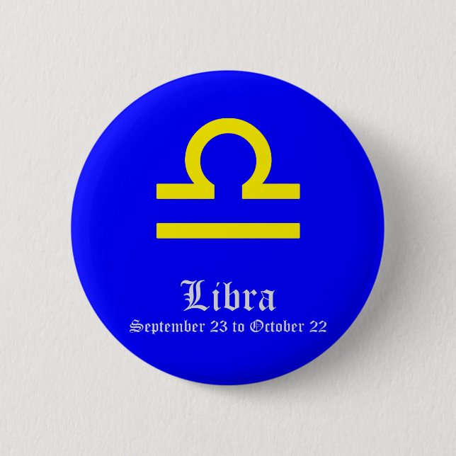 LIBRA ASTROLOGIC SIGN, SYMBOL ZODIAC KNAPP (Framsida)
