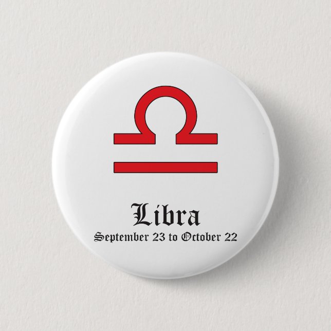 LIBRA ASTROLOGIC SIGN, SYMBOL ZODIAC KNAPP (Framsida)