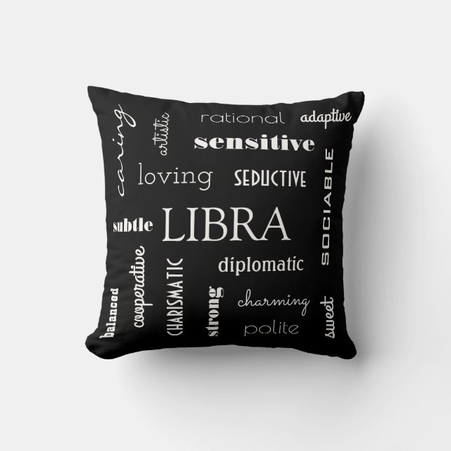 Libra Astrological Kudde (Framsida)