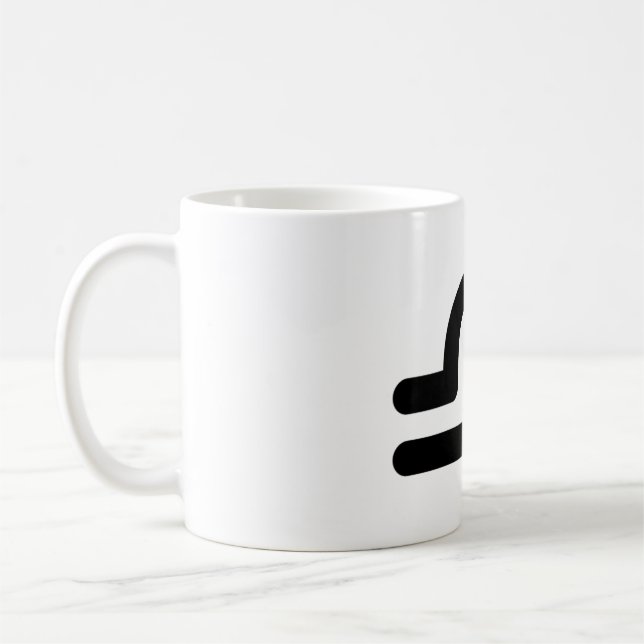 Libra Astrological Symbol Sign 5 Kaffemugg (Vänster)