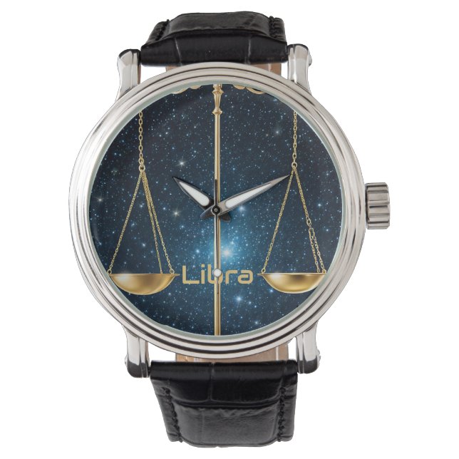 Libra-astrologtecken Armbandsur (Framsida)