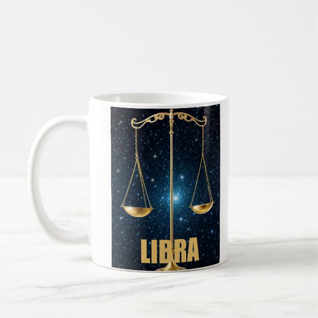 Libra-astrologtecken Kaffemugg (Vänster)