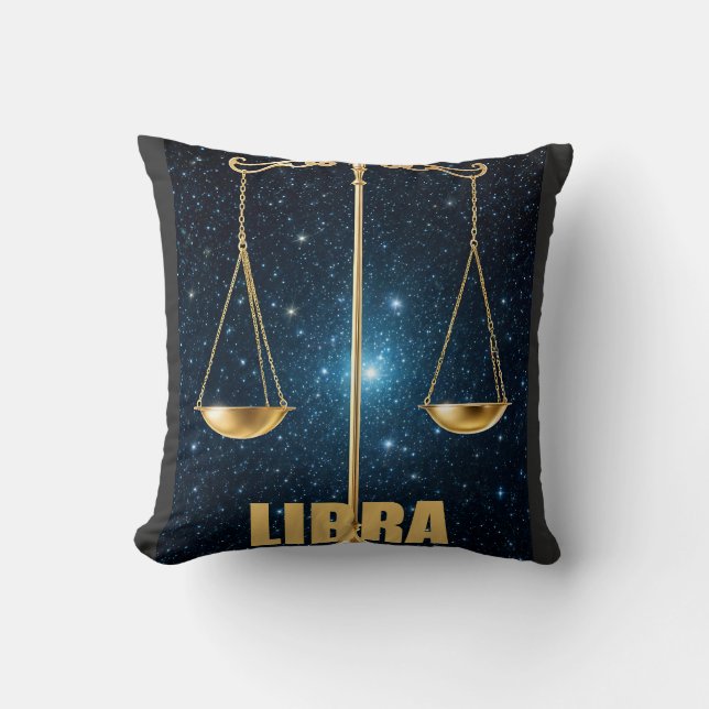 Libra-astrologtecken Kudde (Framsida)