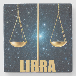 Libra-astrologtecken Stenunderlägg