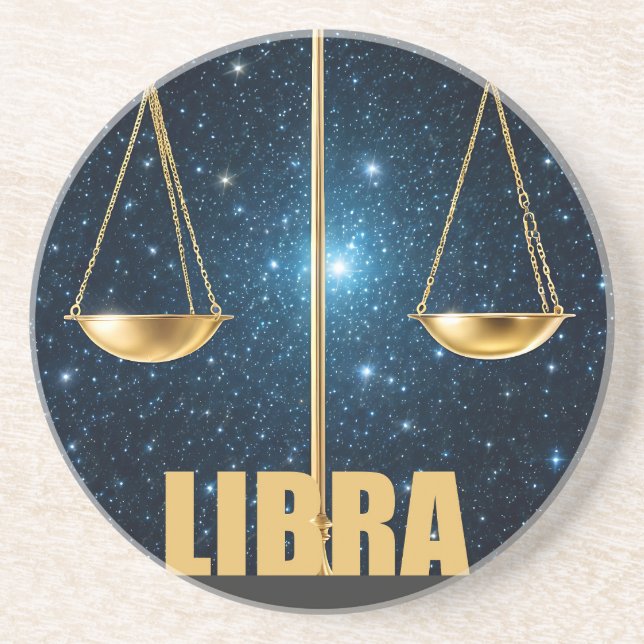 Libra-astrologtecken Underlägg (Framsidan)