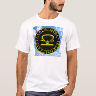 LIBRA ASTROLOGY CHART MED ZODIAC BIRTHDAY SIGNS TEE