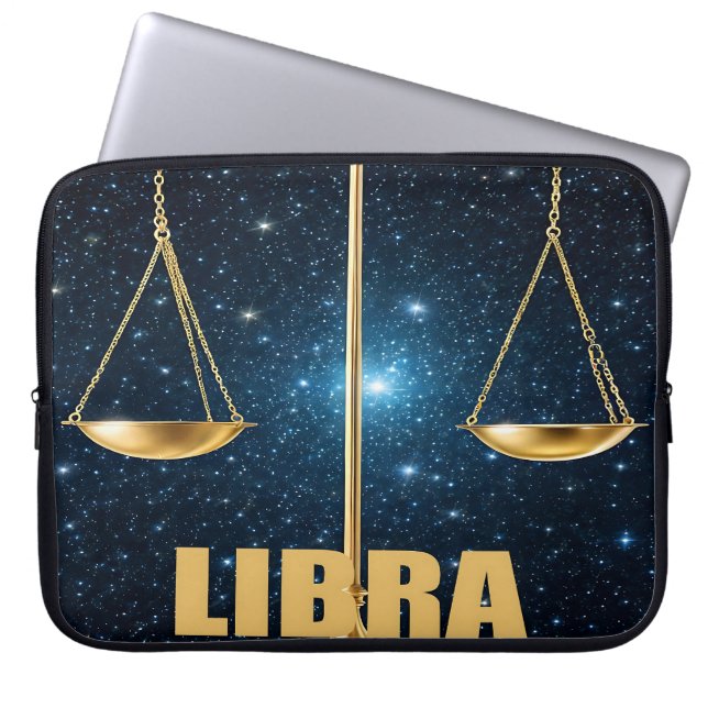 Libra Astrology Laptop Fodral (Framsidan)