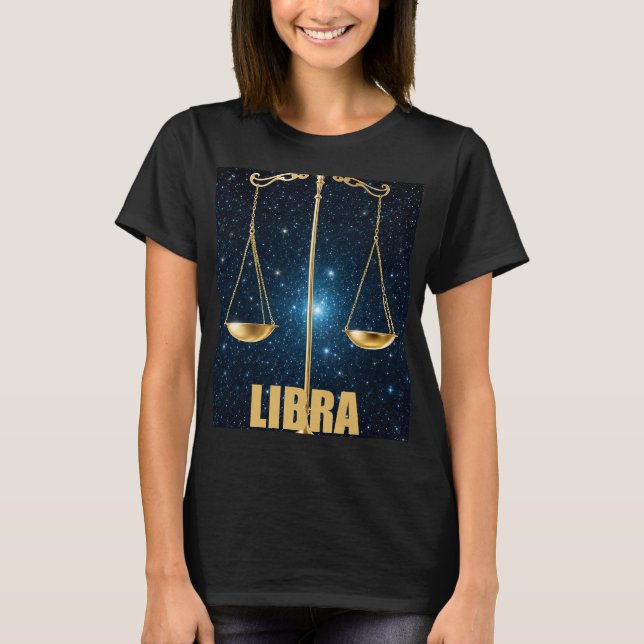 Libra astrology Zodiac-tecken T Shirt (Framsida)
