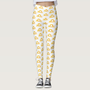 Libra, Balance Golden Zodiac-tecken Leggings