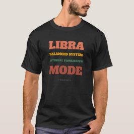 Libra Balanserad Intern Jämvikt Retro T-shirt