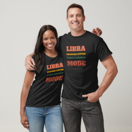 Libra Balanserad Intern Jämvikt Retro T-shirt